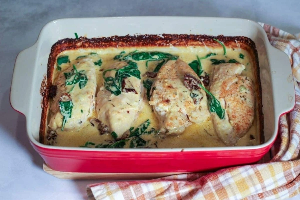 Simple Baked Tuscan Chicken