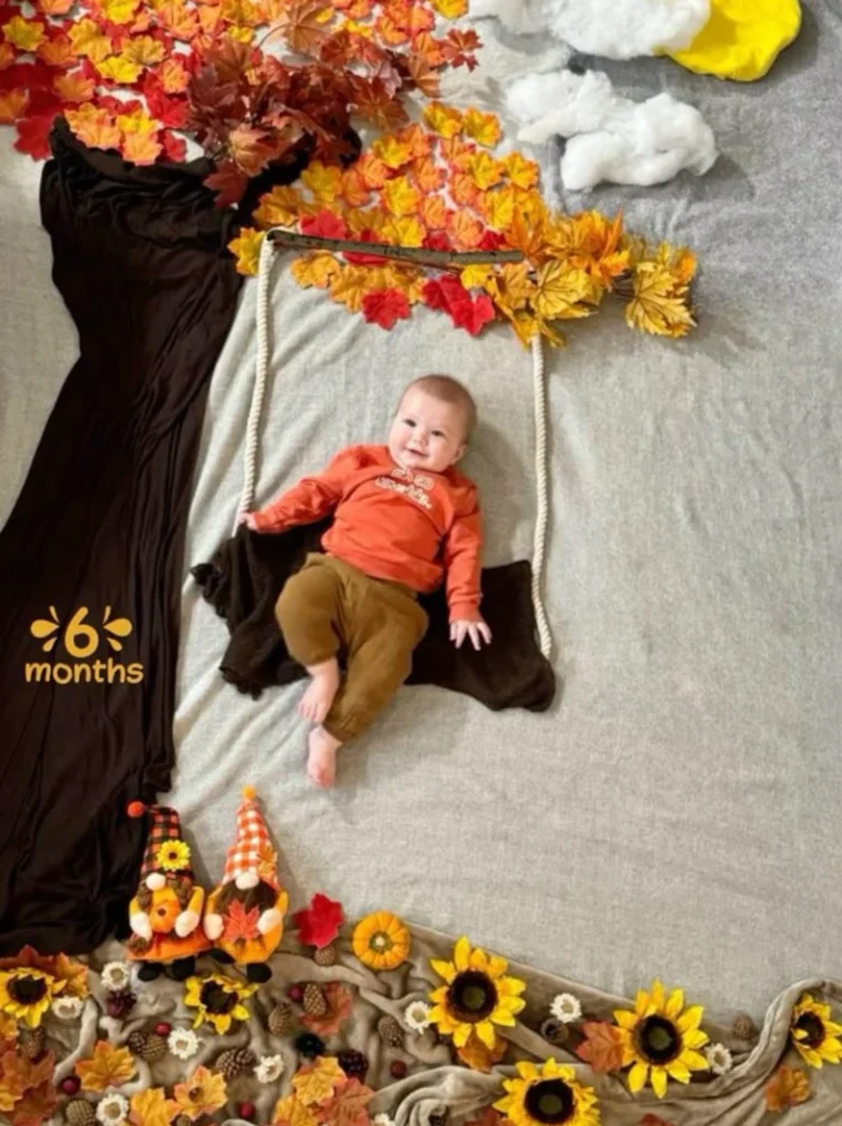 Six Month Milestone Under the Autumn Tree