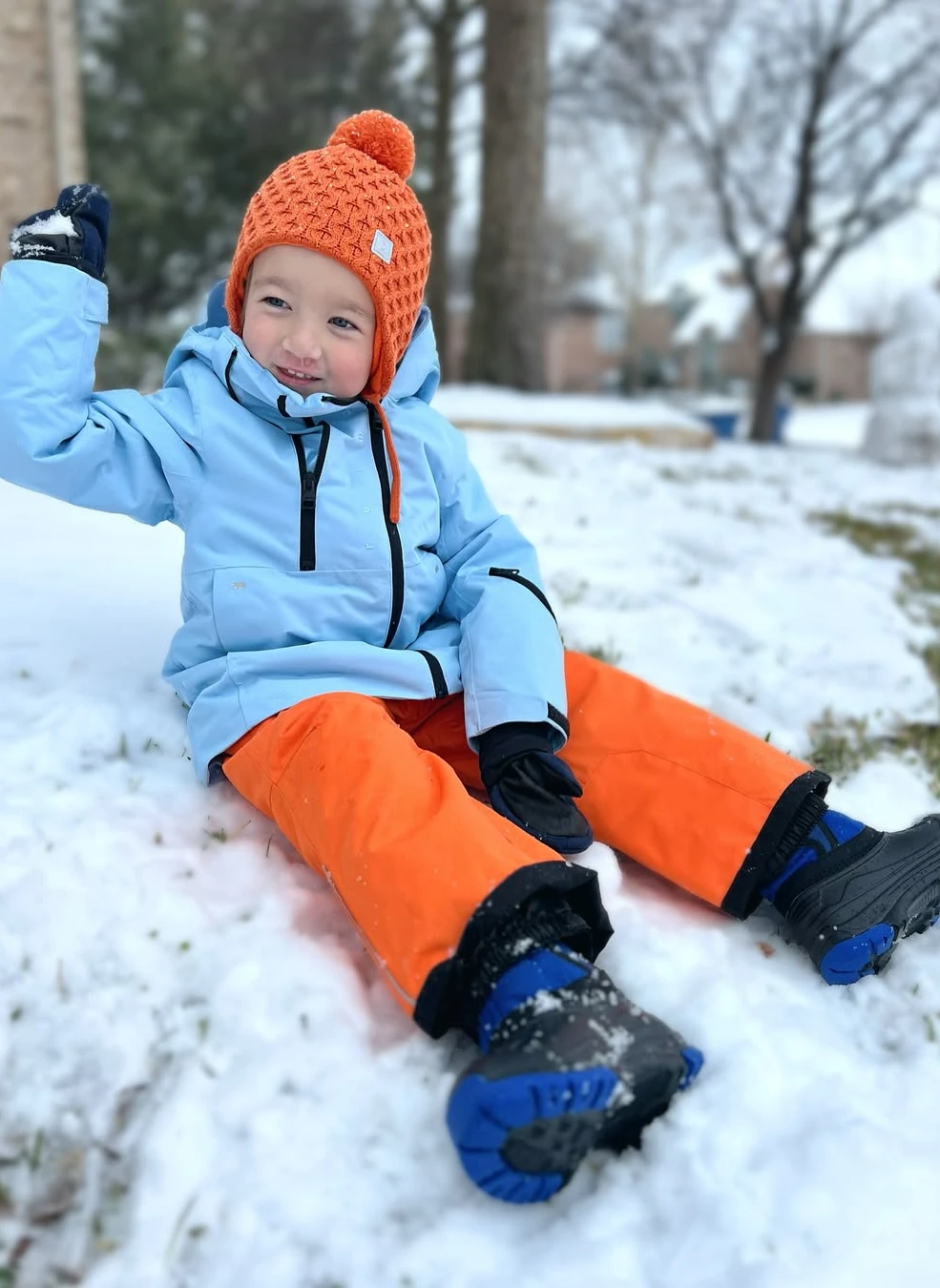 Sledding Day Color Block Magic