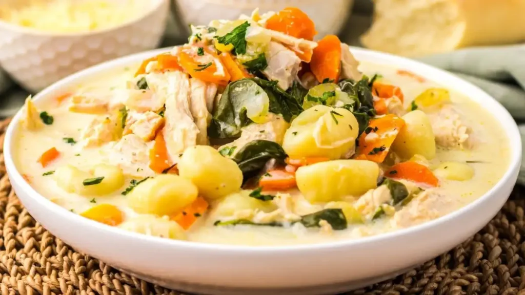 Slow Cooker Chicken Gnocchi Soup