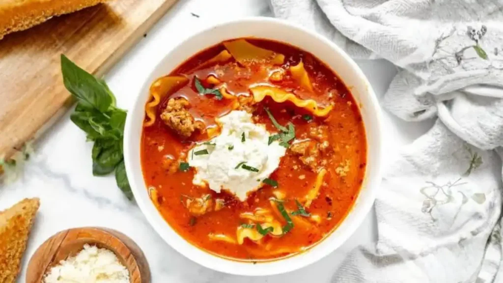 Slow Cooker Lasagna Soup