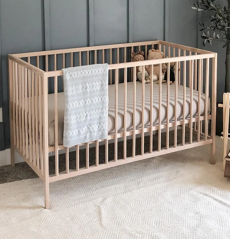 Modern Nursery with Vertical Paneling