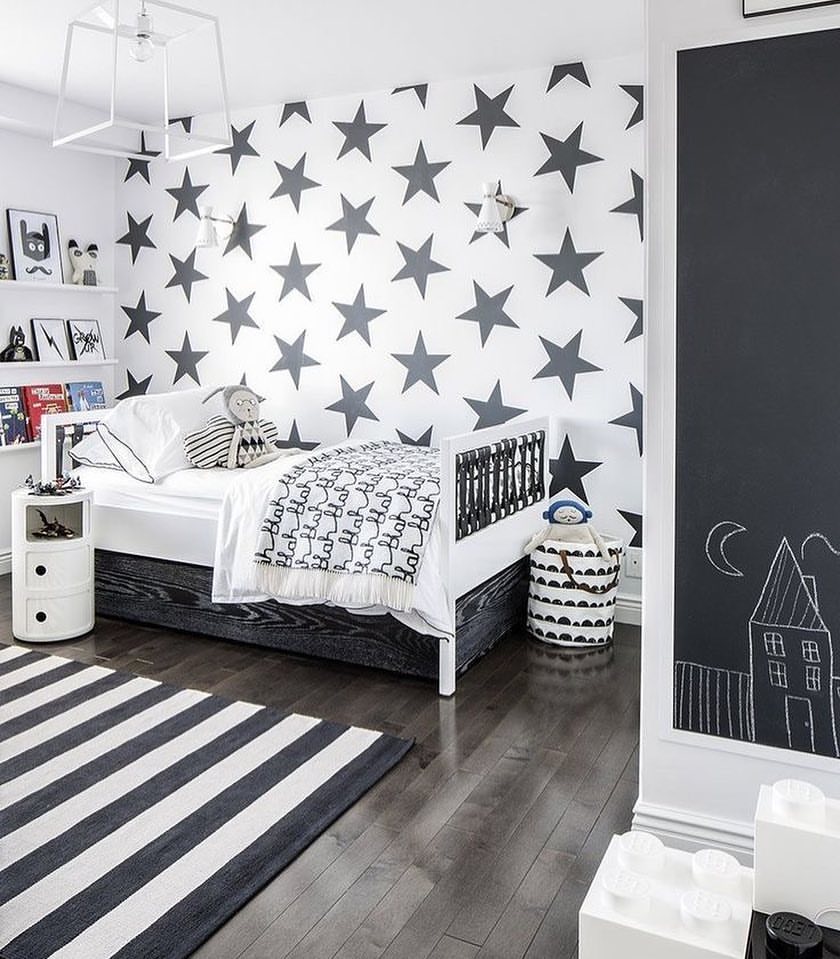 Modern Monochrome Star Sanctuary