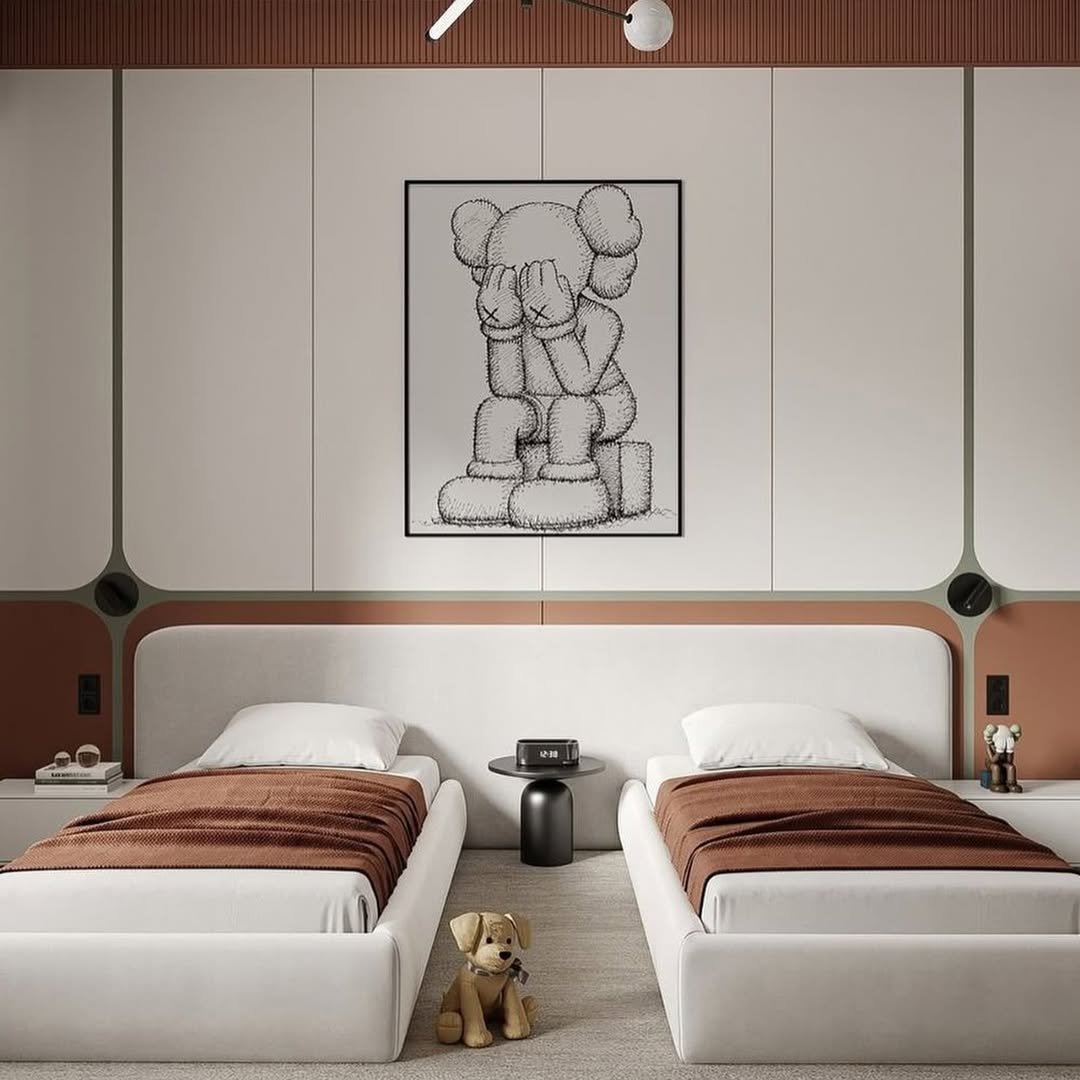 Modern Twin Bedroom