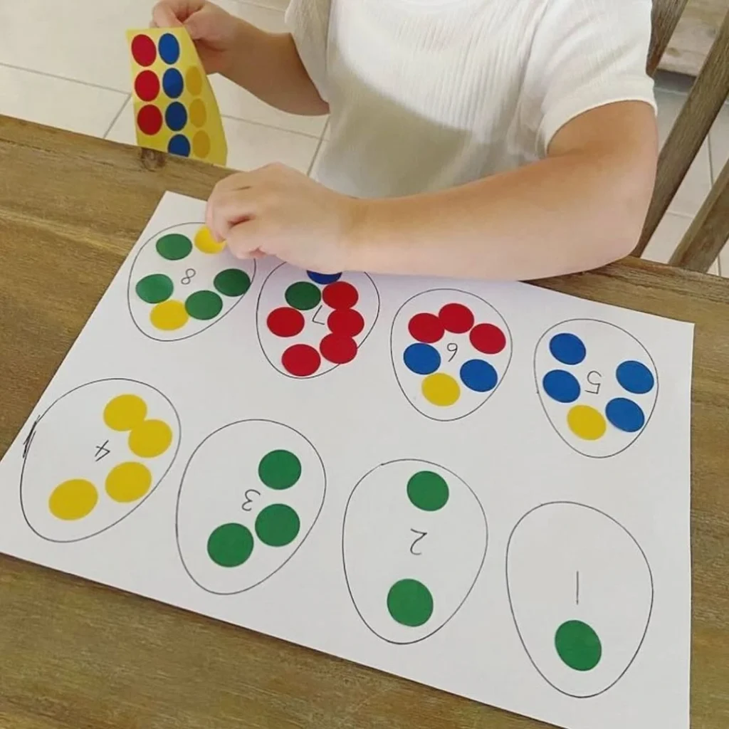 Dot Counting Numbers Mat
