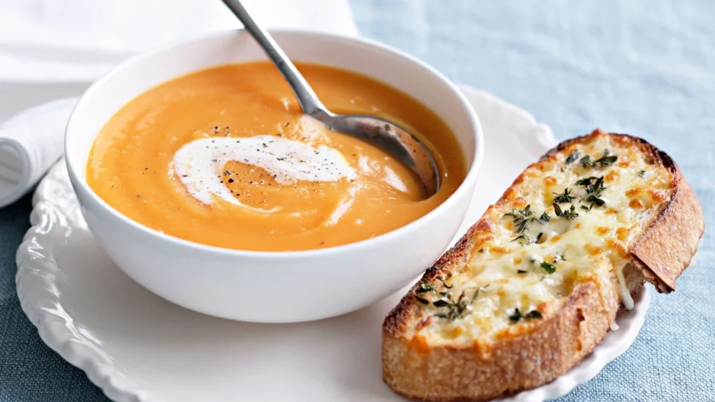 Soup and Bruschetta Toast