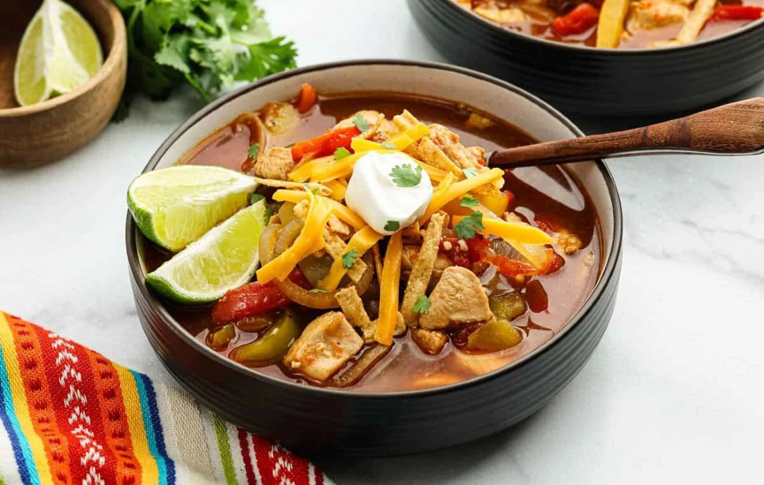 Spicy Chicken Fajita Soup