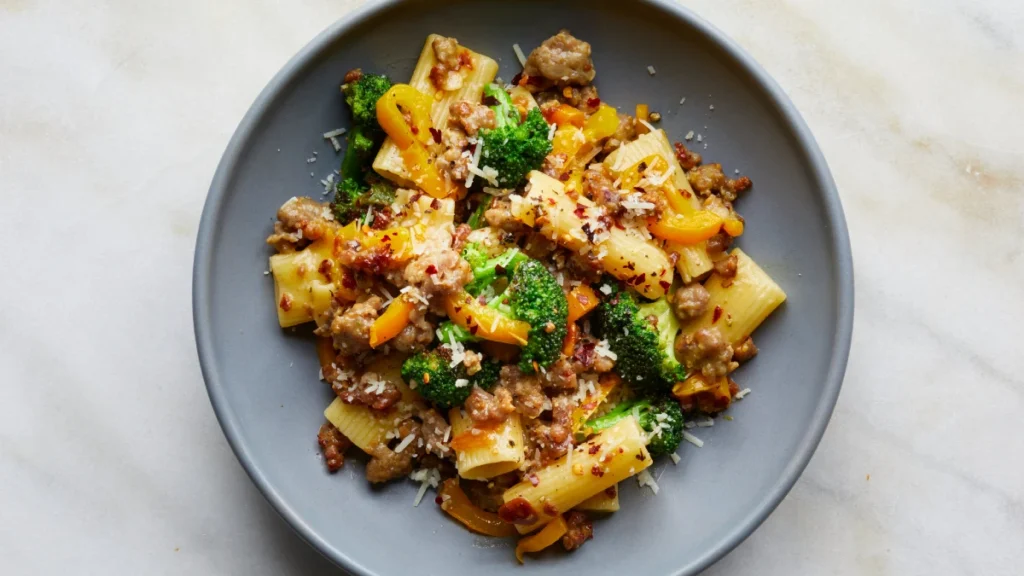 Spicy Sausage and Broccoli