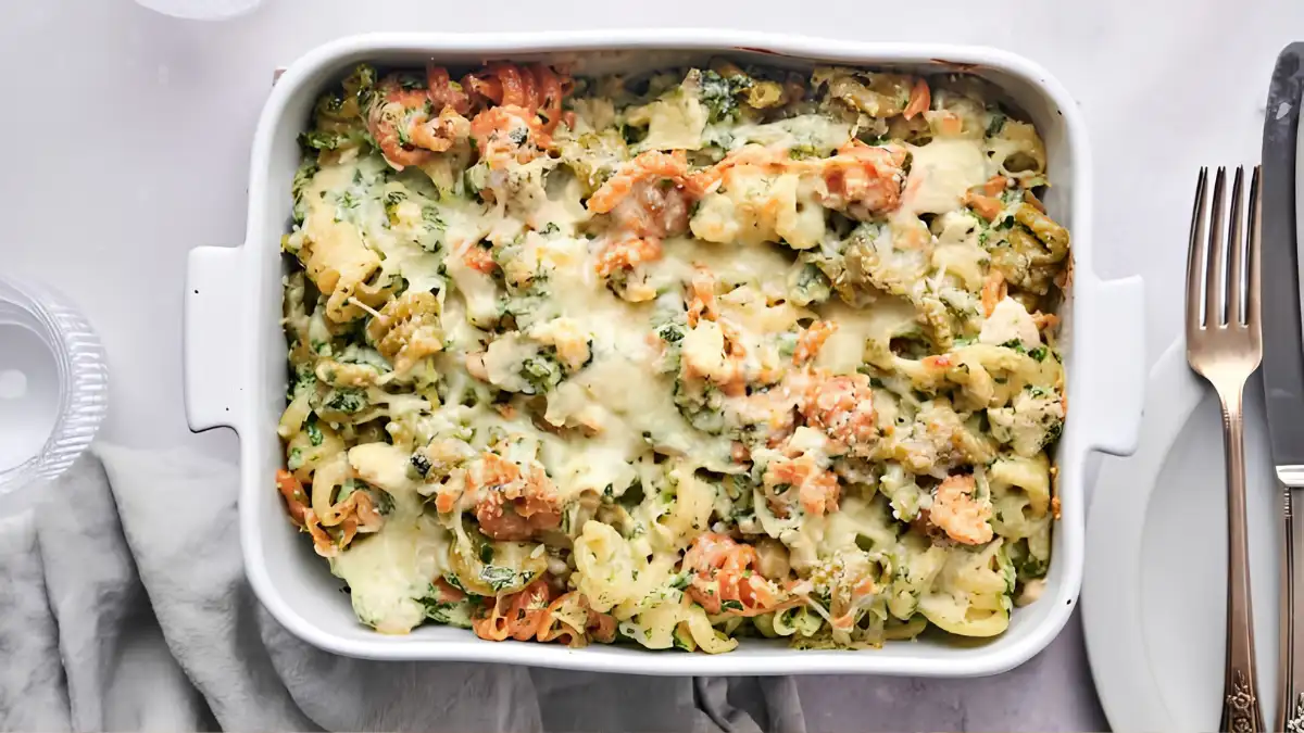 Spinach Artichoke Pasta Bake