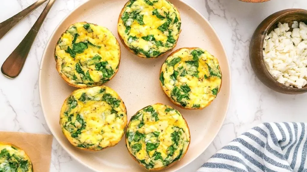 Spinach Feta Egg Muffins