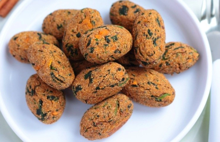 Spinach Sweet Potato Tater Tots