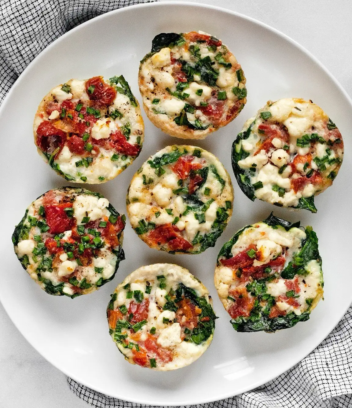 Spinach and Feta Egg Bites
