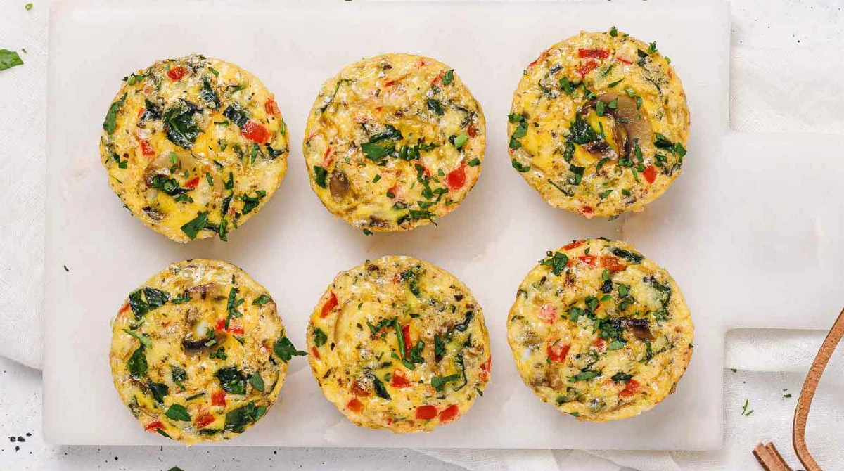 Spinach and Mushroom Egg Muffins