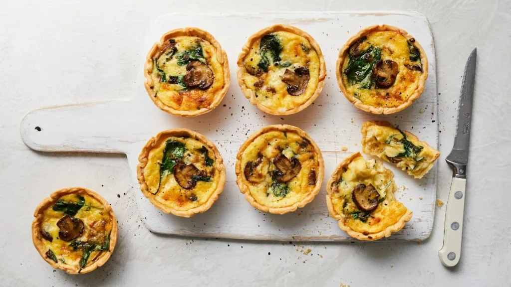 Spinach and Mushroom Quiche