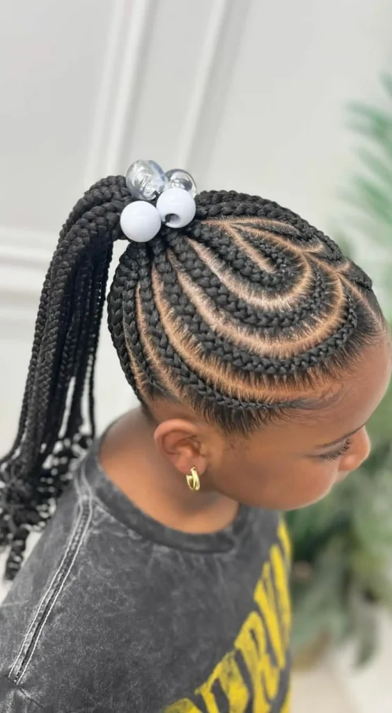 Spiral Side Ponytail