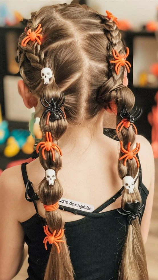 Spooky Skeleton Braids