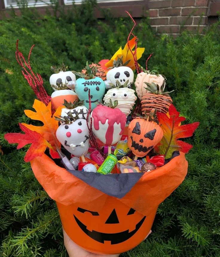 Spooky Strawberry Snack Basket