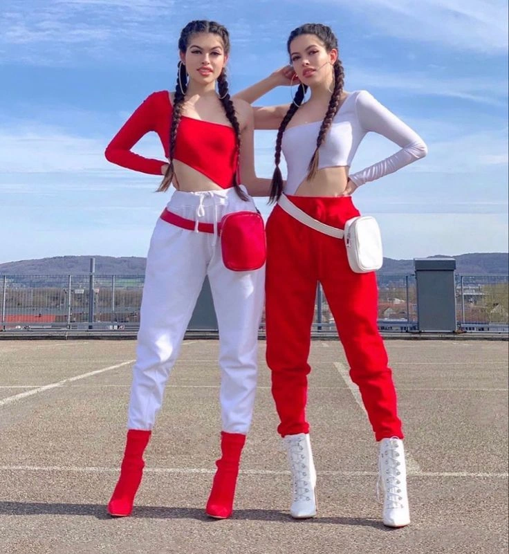 Sporty Red and White Color Swap