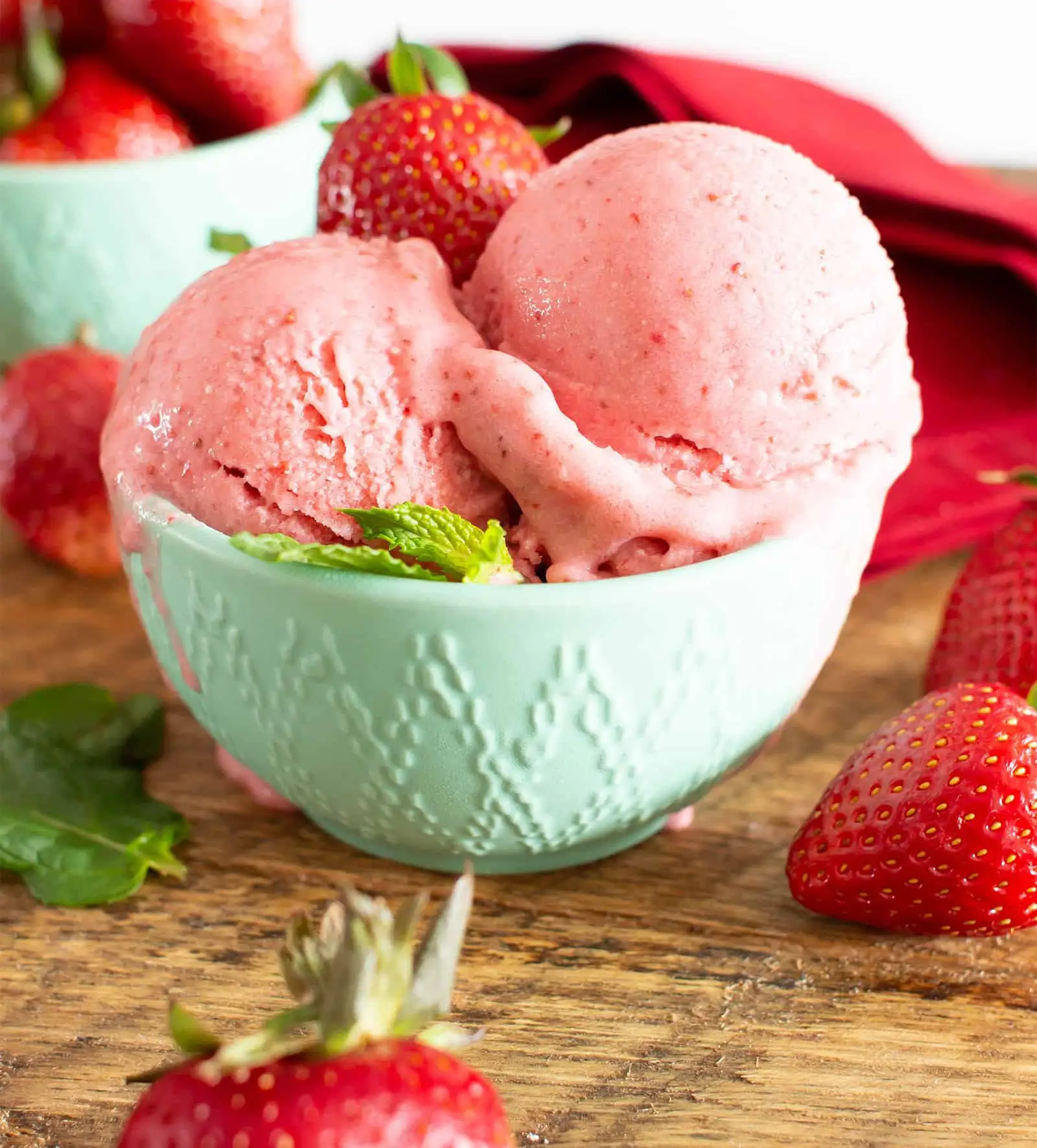 Strawberry Coconut Ice Cream