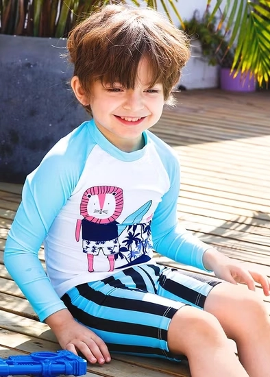 Surfing Lion Rash Guard Set