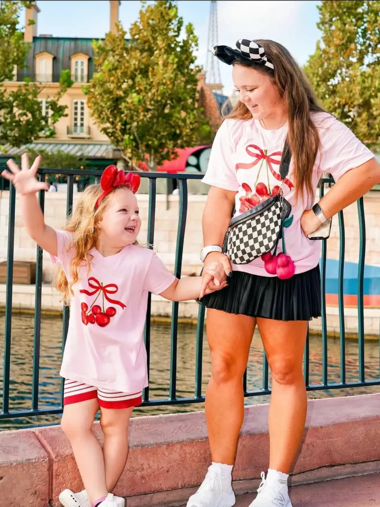 Sweet Cherry Pink Graphic Tees