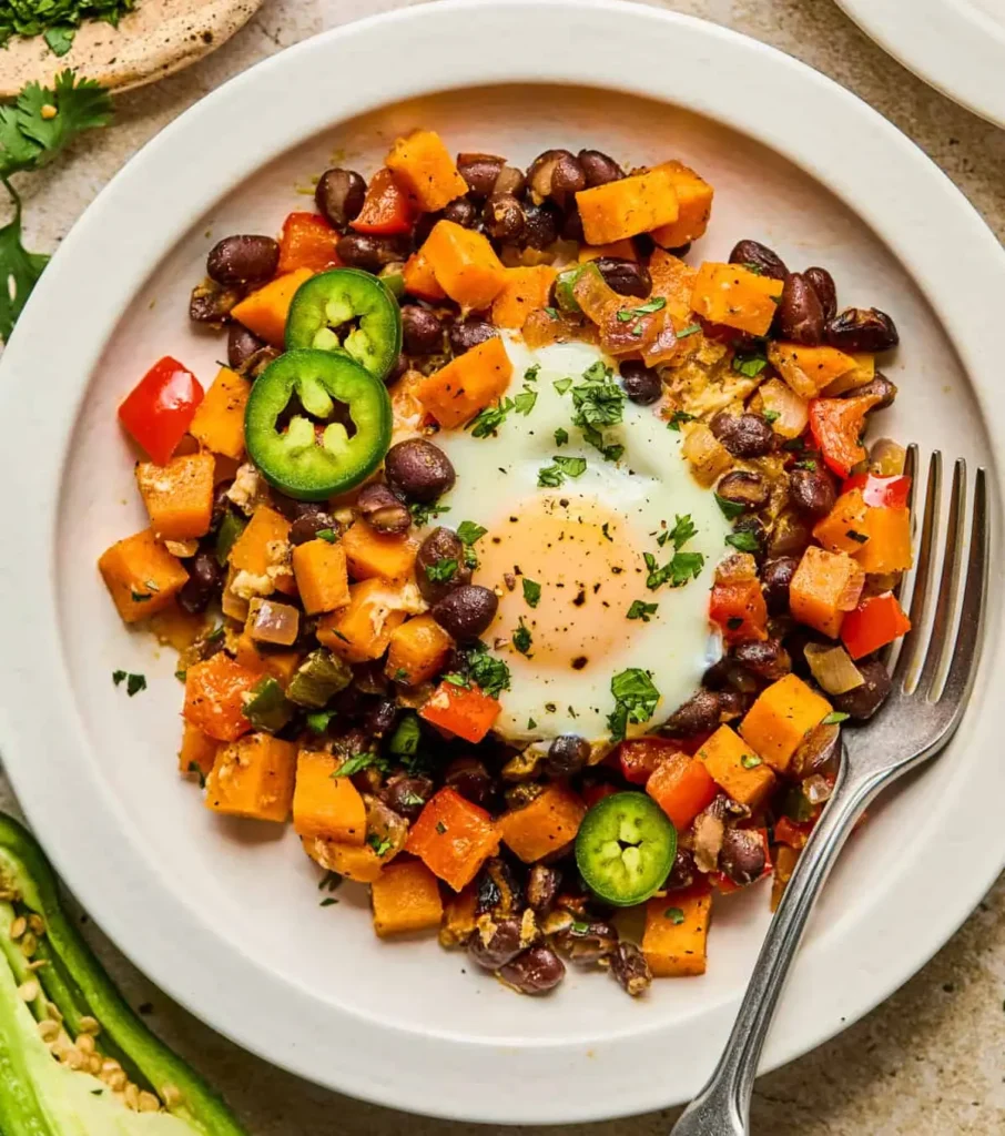 Sweet Potato Black Bean Hash