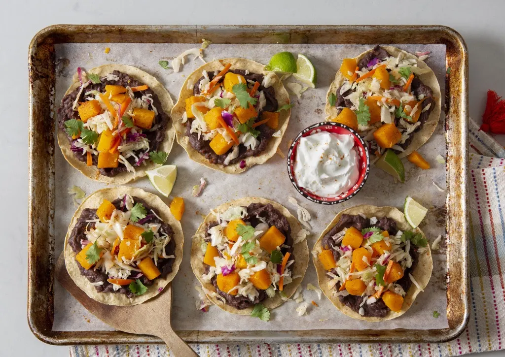 Sweet Potato & Black Bean Tostadas