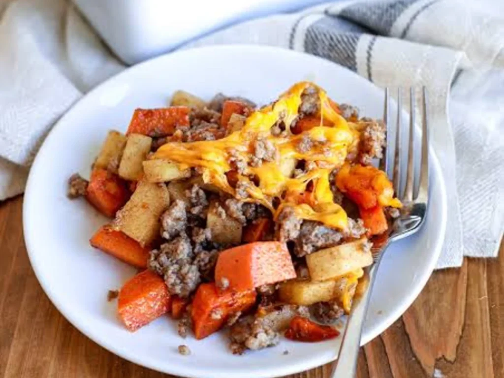 Sweet Potato and Sausage Casserole