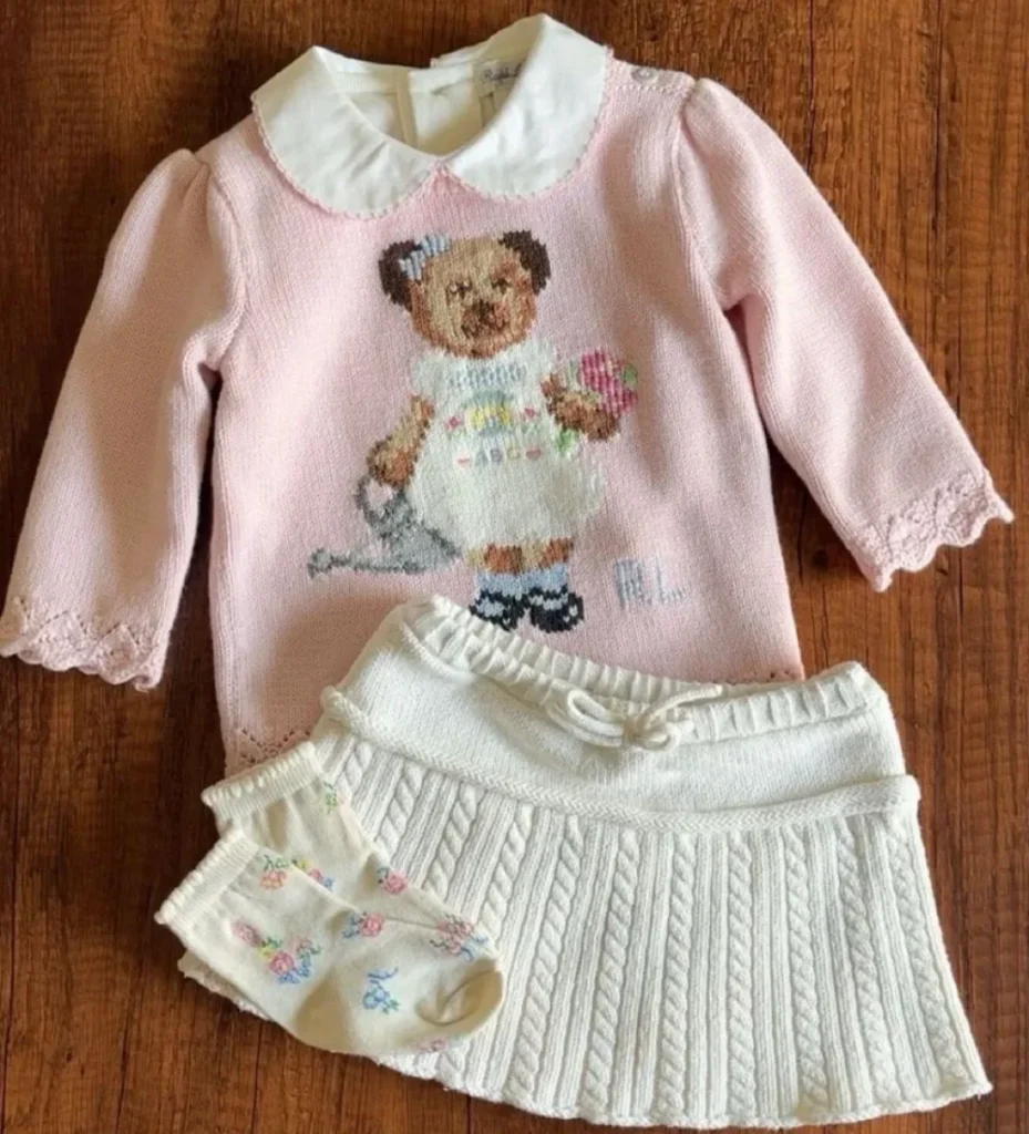 Sweet Teddy Bear Knit Ensemble