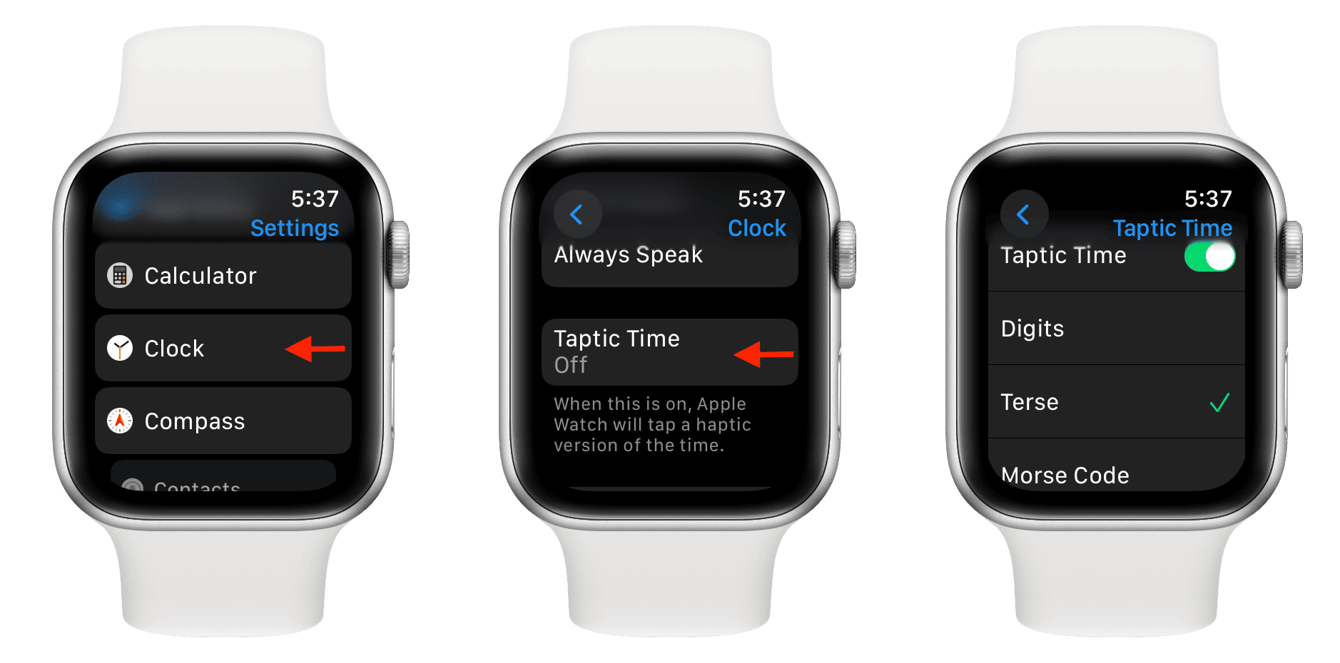 Taptic Time Check the Time Without Looking