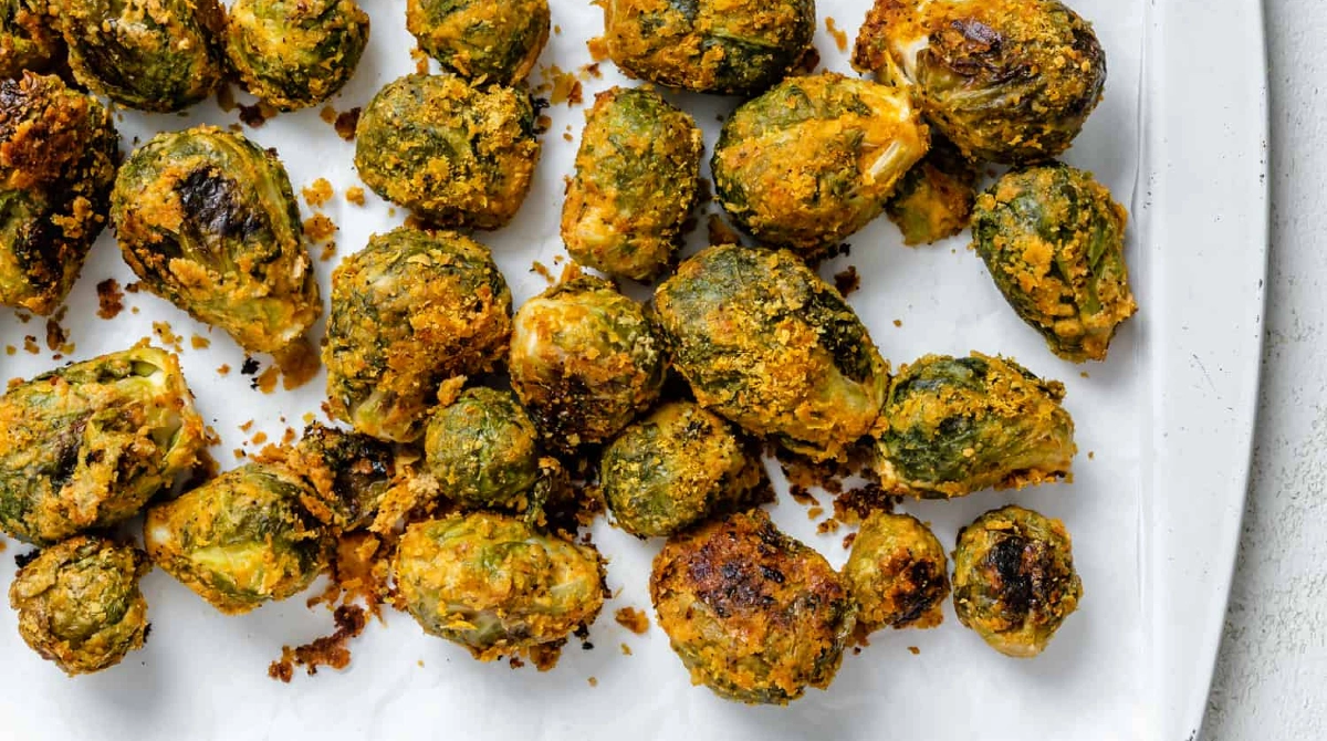 Tempeh Brussels Sprouts Toss