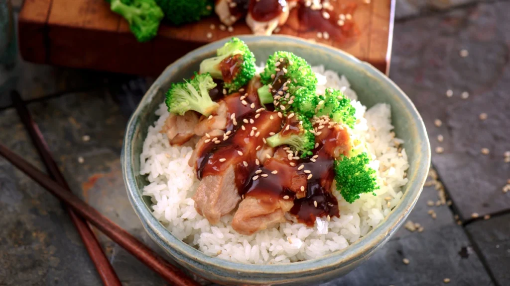 Teriyaki Chicken Thighs and Broccoli