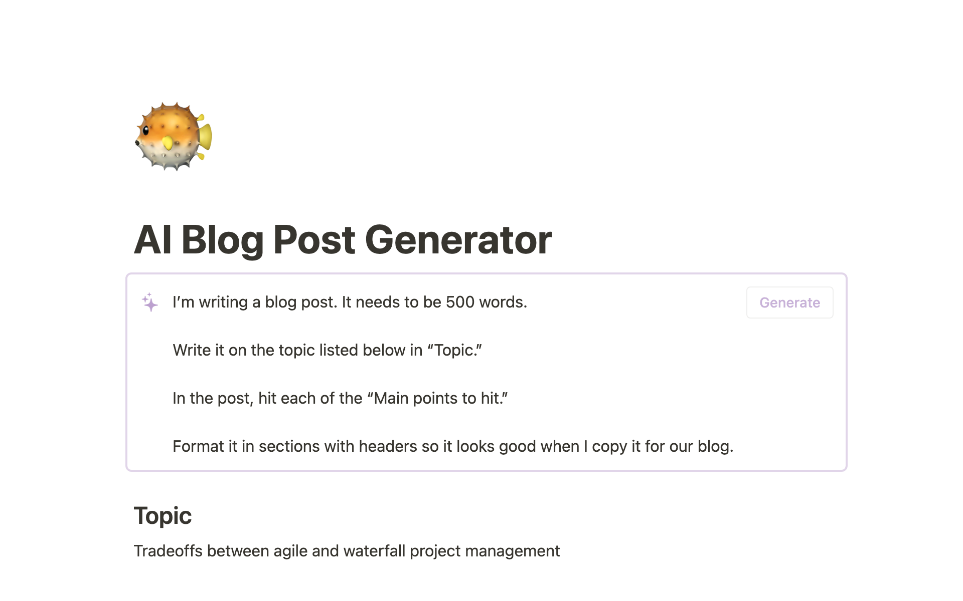 The 'Blog Post Image Generator'