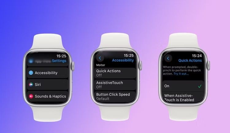 The Double Tap Control Your Watch One-Handed