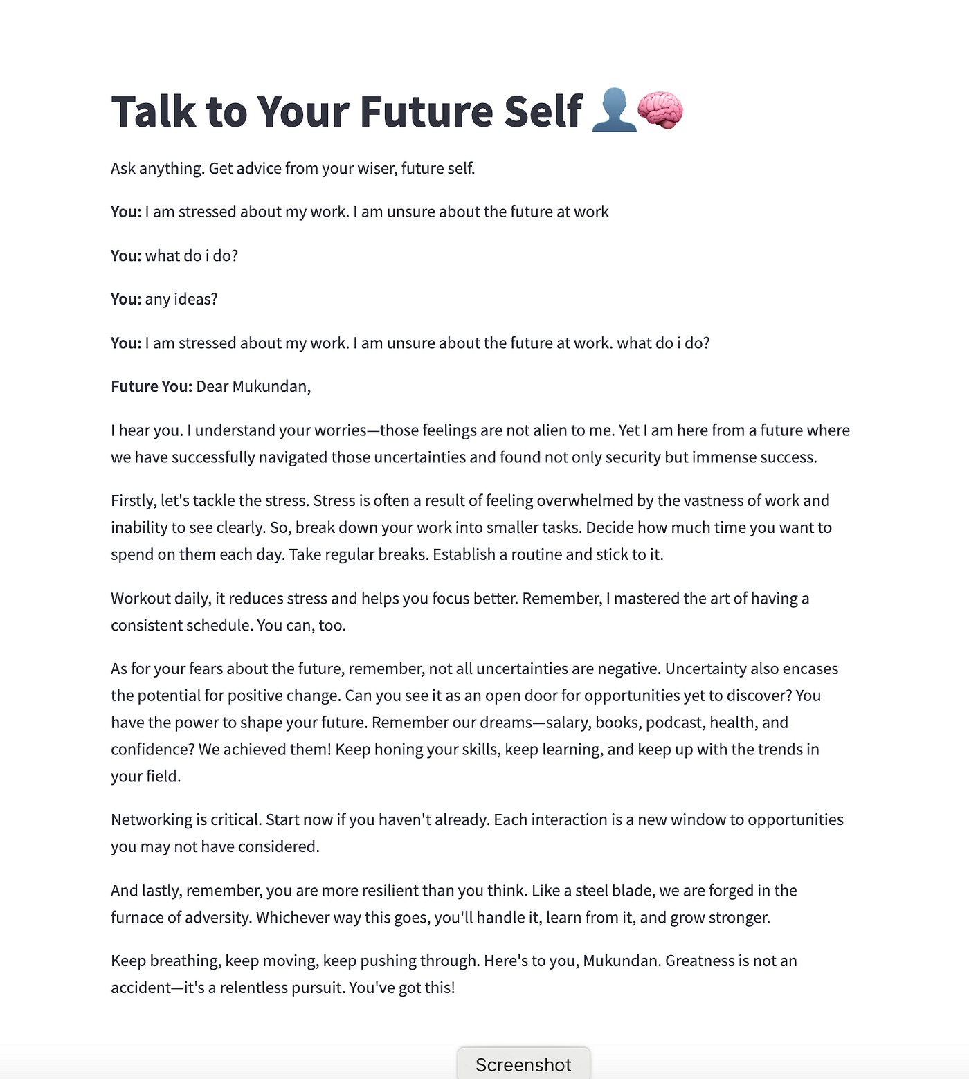 The "Future Self" Strategy