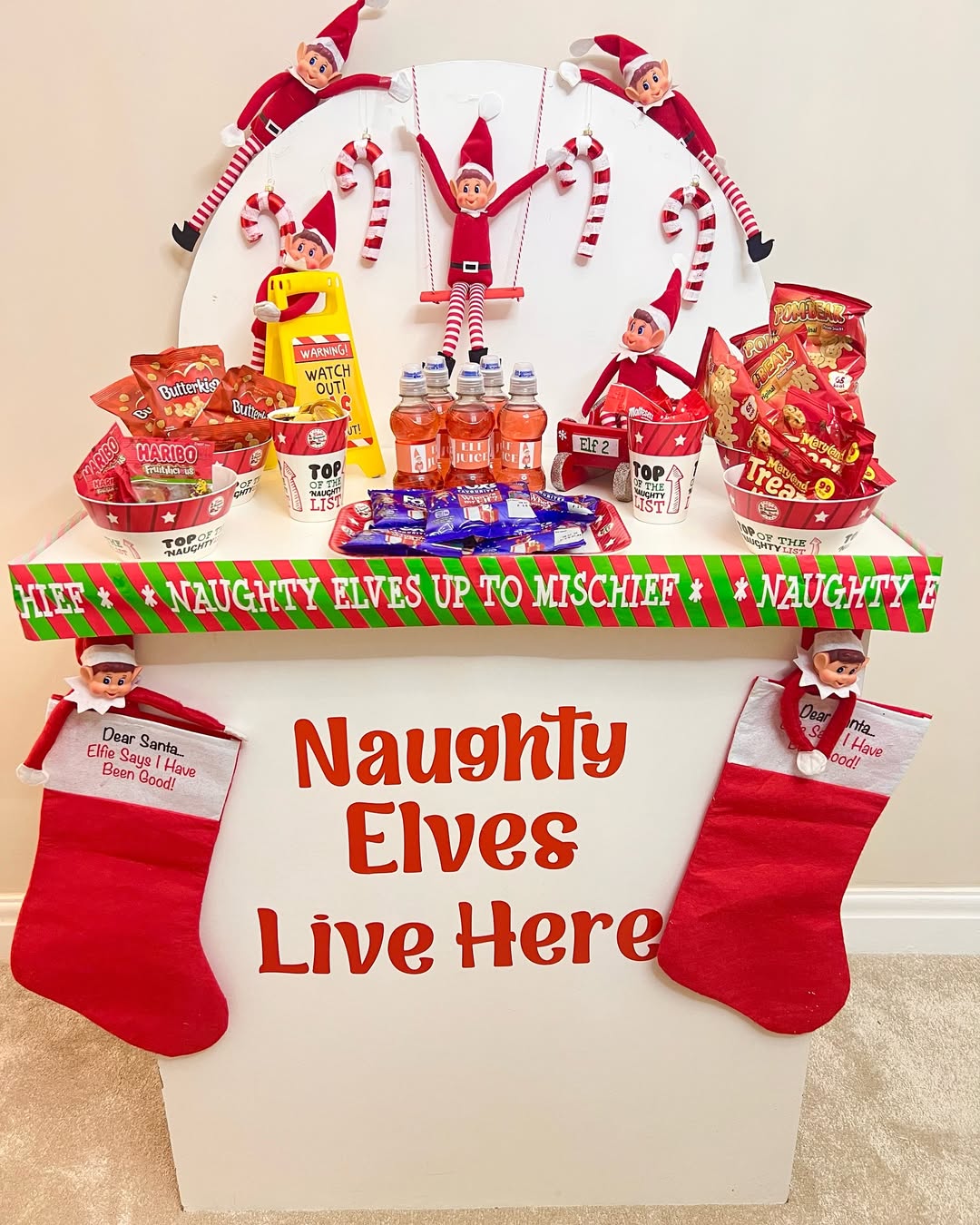 The Naughty Elves Snack Station