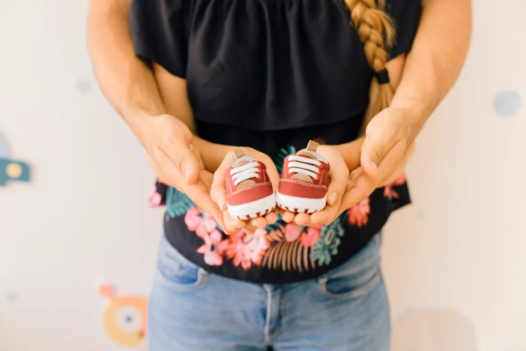 Tiny Red Sneakers Nursery
