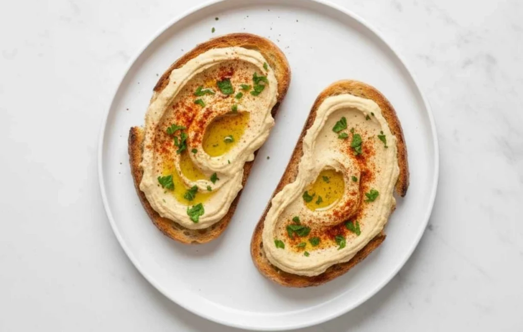 Toast with Hummus
