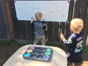 Toddler Art Station Setup