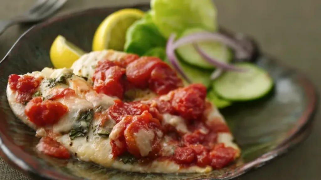 Tomato Basil Baked Tilapia
