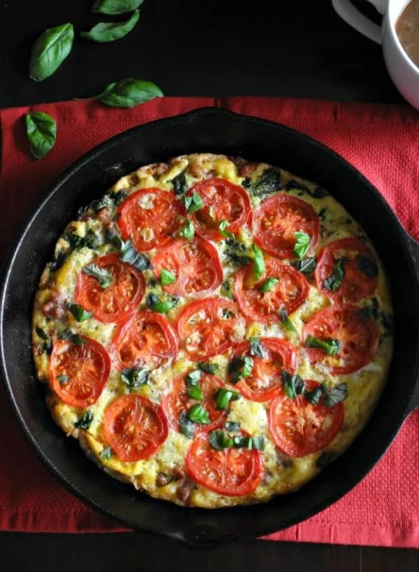 Tomato and Basil Frittata