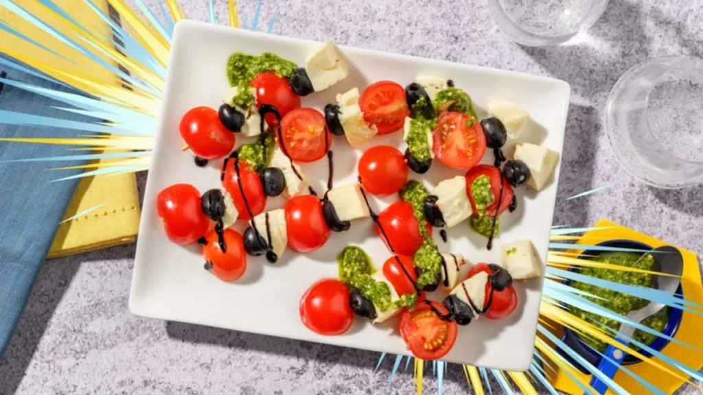 Tomato and Mozzarella Skewers
