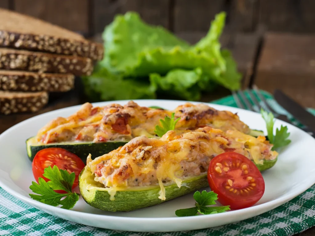 Tuna Melt Stuffed Peppers