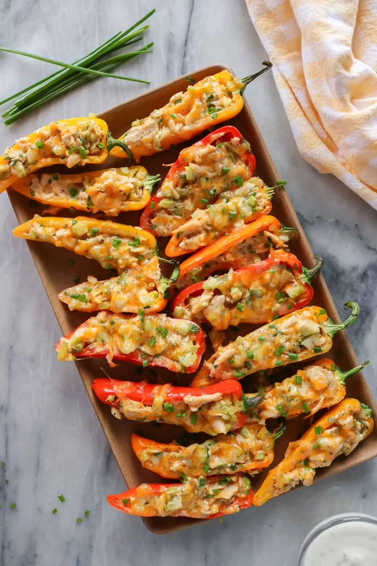 Tuna-Stuffed Mini Bell Peppers
