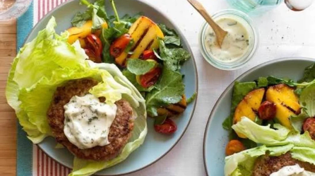 Turkey Burger Lettuce Wraps