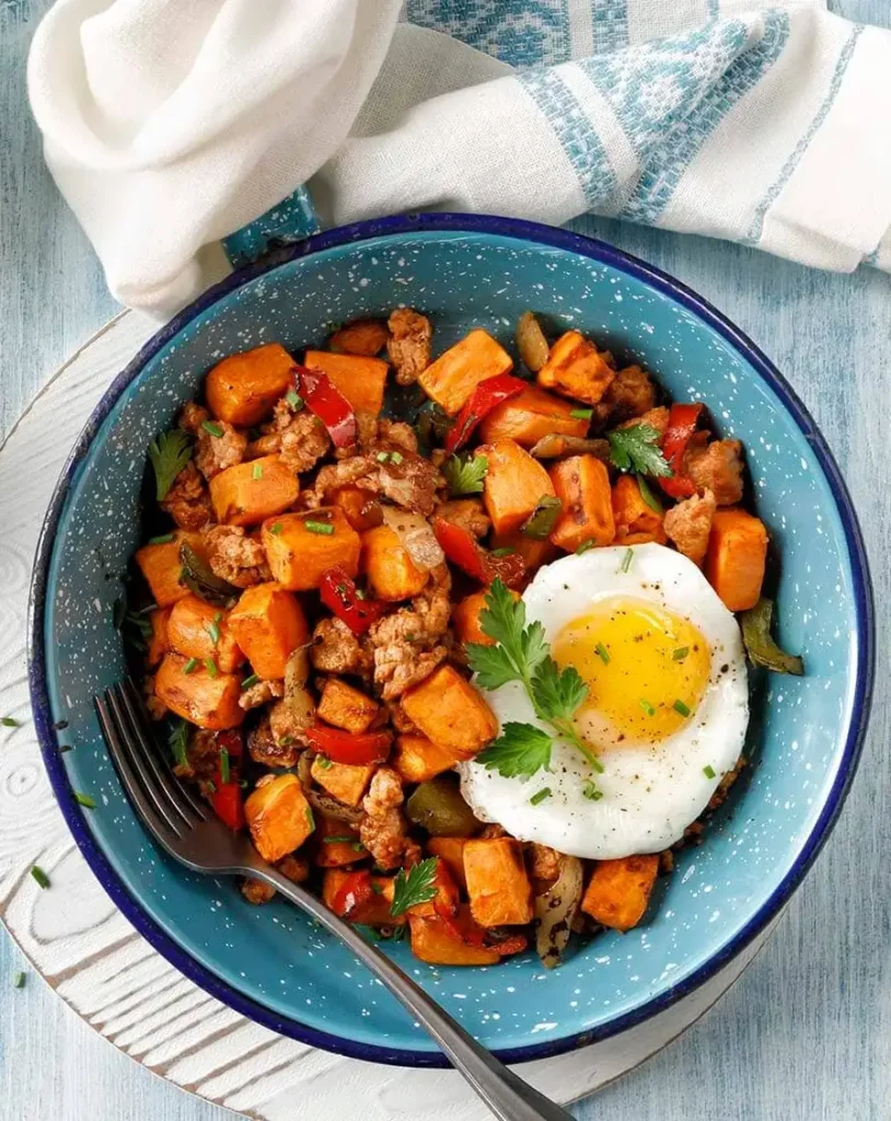 Turkey Sausage Sweet Potato Hash