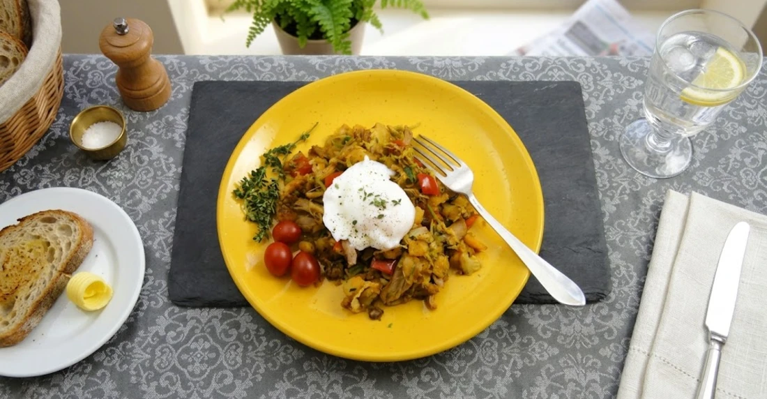 Turkey and Brussels Sprouts Hash Bowl
