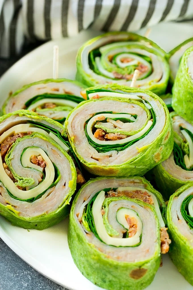 Turkey and Spinach Roll-Ups