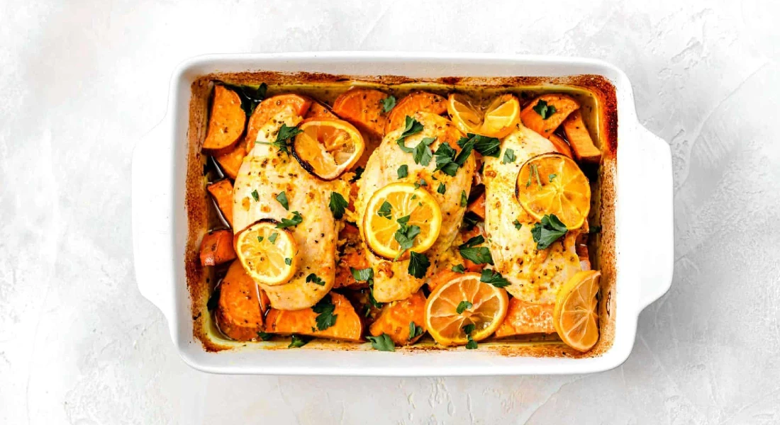 Turmeric Chicken and Sweet Potato Bowl