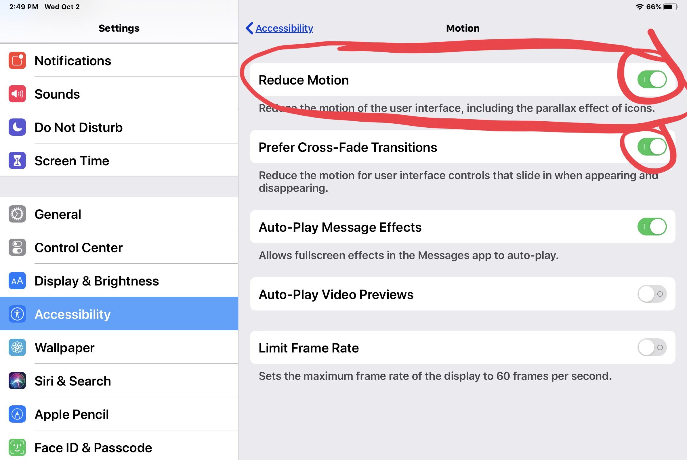 Turn Off Animations with "Reduce Motion"